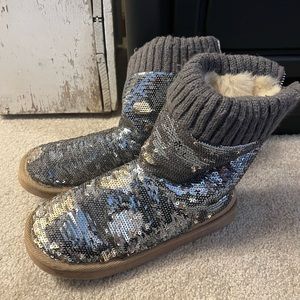 Victoria’s Secret brand sequin ugg type boot/slippers